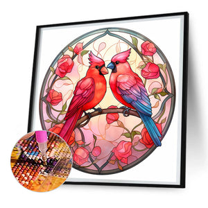 Love For Birds 30*30CM(Canvas) Full Round Drill Diamond Painting