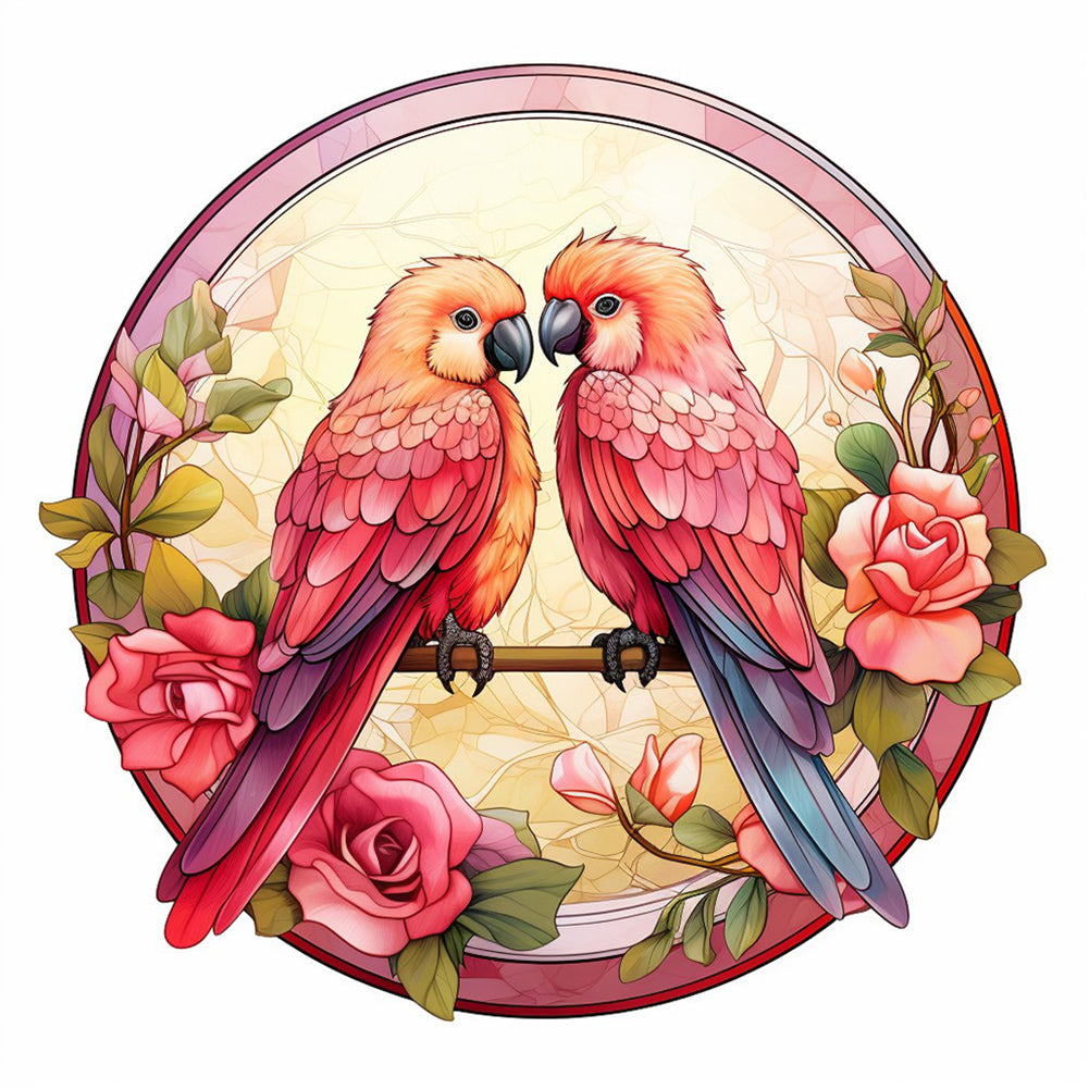 Love For Birds 30*30CM(Canvas) Full Round Drill Diamond Painting