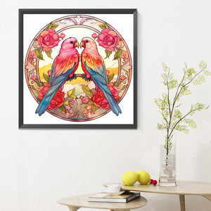 Love For Birds 30*30CM(Canvas) Full Round Drill Diamond Painting