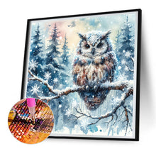 Load image into Gallery viewer, Snowy Owl 30*30CM(Canvas) Full Round Drill Diamond Painting
