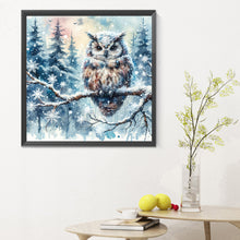 Load image into Gallery viewer, Snowy Owl 30*30CM(Canvas) Full Round Drill Diamond Painting
