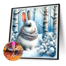 Load image into Gallery viewer, Snow Bunny 30*30CM(Canvas) Full Round Drill Diamond Painting
