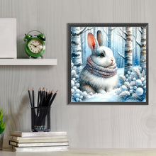 Load image into Gallery viewer, Snow Bunny 30*30CM(Canvas) Full Round Drill Diamond Painting
