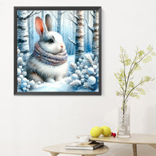 Load image into Gallery viewer, Snow Bunny 30*30CM(Canvas) Full Round Drill Diamond Painting
