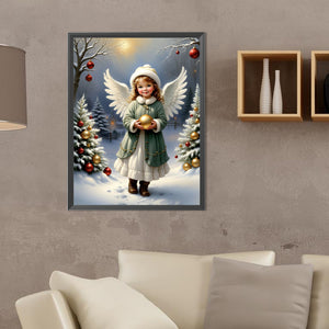 Little Angel Girl 30X40CM(Canvas) Full Round Drill Diamond Painting