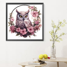Load image into Gallery viewer, Owl 30X30CM(Canvas) Full Round Drill Diamond Painting
