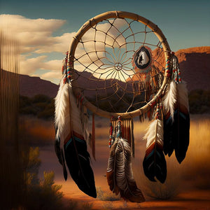 Dreamcatcher 40X40CM(Canvas) Full Round Drill Diamond Painting