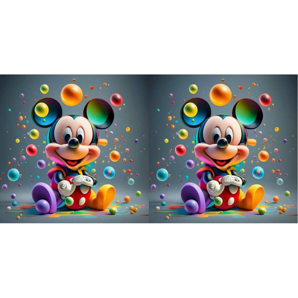 Mickey Mouse Mickey 30X30CM(Canvas) Full Round Drill Diamond Painting
