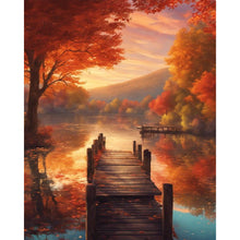 Load image into Gallery viewer, Woods Lake 40*50CM(Canvas) Full Square Drill Diamond Painting
