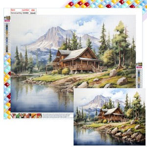 Woods Lake 50*40CM(Canvas) Full Square Drill Diamond Painting