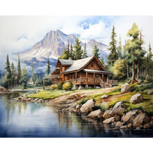 Load image into Gallery viewer, Woods Lake 50*40CM(Canvas) Full Square Drill Diamond Painting
