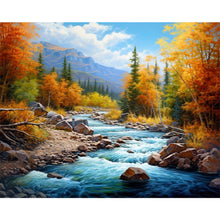 Load image into Gallery viewer, Woods Lake 50*40CM(Canvas) Full Square Drill Diamond Painting
