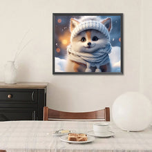 Load image into Gallery viewer, Winter Fox 35*30CM(Canvas) Full Round Drill Diamond Painting
