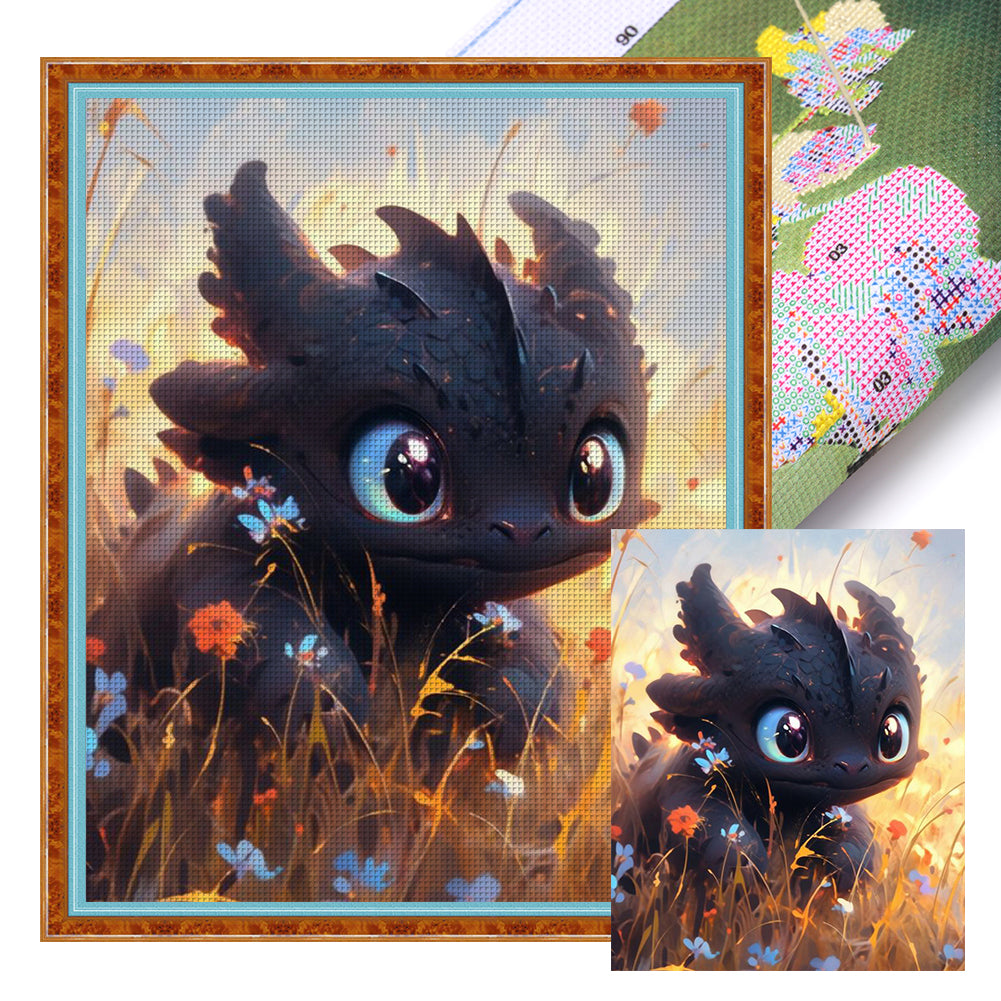 How To Train Your Dragon Night Fury (40*50CM) 11CT Stamped Cross Stitch