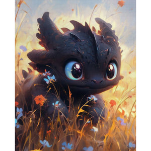 How To Train Your Dragon Night Fury (40*50CM) 11CT Stamped Cross Stitch