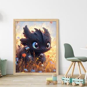 How To Train Your Dragon Night Fury (40*50CM) 11CT Stamped Cross Stitch