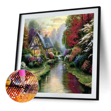 Load image into Gallery viewer, Riverside Cabin 50*50CM(Picture) Full Square Drill Diamond Painting
