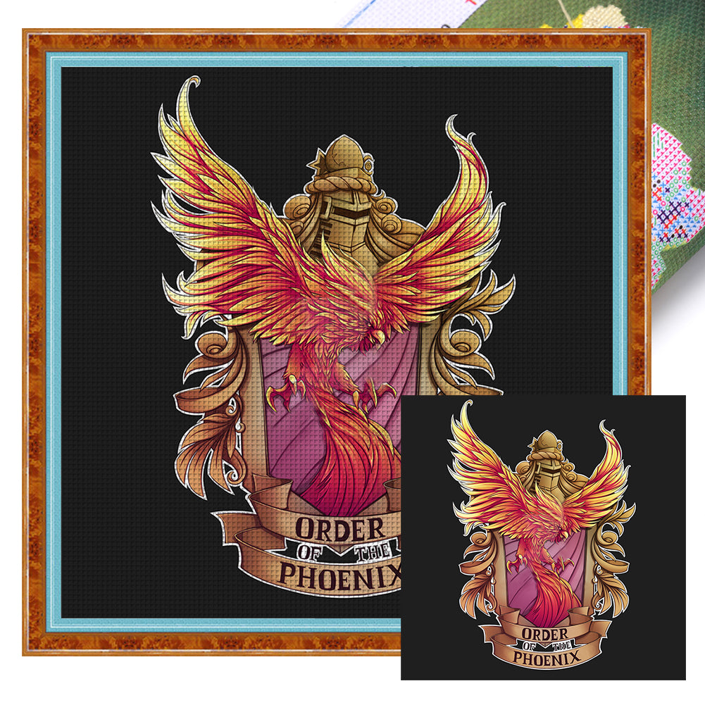 Harry Potter Order Of The Phoenix Logo (50*50CM) 11CT Stamped Cross Stitch