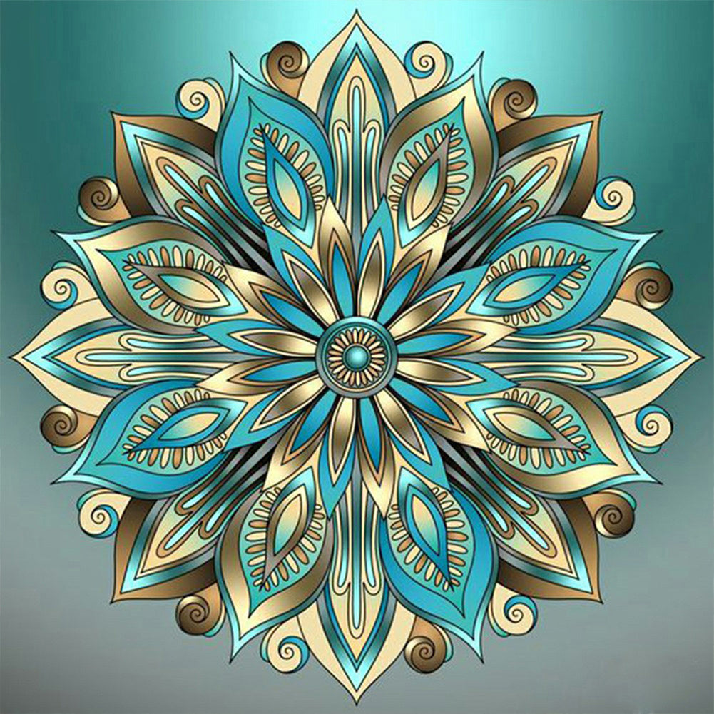 Mandala 40*40CM(Canvas) Full Round Drill Diamond Painting