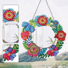 Load image into Gallery viewer, DIY Special Shaped Diamond Painting Mirror Wreath Art Rhinestone Makeup Mirror
