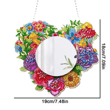 Load image into Gallery viewer, Heart Wreath DIY Special Shaped Diamond Painting Mirror for Beginner Kid Adult
