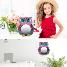 Load image into Gallery viewer, Owl DIY Special Shaped Diamond Painting Makeup Mirror Kit for Beginner Kid Adult
