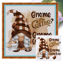 Load image into Gallery viewer, Coffee Gnome (40*40CM) 11CT Stamped Cross Stitch
