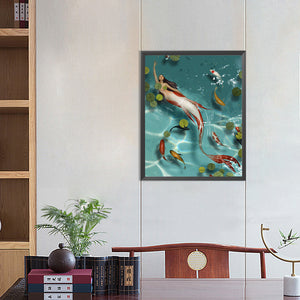 Beauty Koi 40*50CM(Canvas) Full Round Drill Diamond Painting