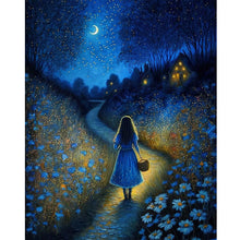 Load image into Gallery viewer, Girl Walking At Night 40*50CM(Canvas) Full Round Drill Diamond Painting
