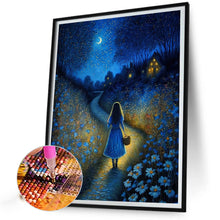 Load image into Gallery viewer, Girl Walking At Night 40*50CM(Canvas) Full Round Drill Diamond Painting
