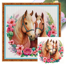 Load image into Gallery viewer, Lovers Horse (30*30CM) 18CT Stamped Cross Stitch
