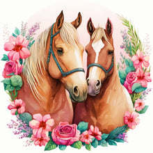 Load image into Gallery viewer, Lovers Horse (30*30CM) 18CT Stamped Cross Stitch
