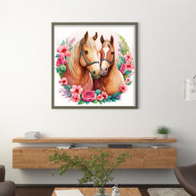 Load image into Gallery viewer, Lovers Horse (30*30CM) 18CT Stamped Cross Stitch
