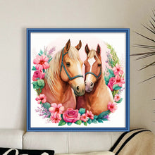 Load image into Gallery viewer, Lovers Horse (30*30CM) 18CT Stamped Cross Stitch
