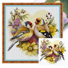 Load image into Gallery viewer, Lovebirds (30*30CM) 18CT Stamped Cross Stitch
