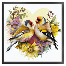 Load image into Gallery viewer, Lovebirds (30*30CM) 18CT Stamped Cross Stitch
