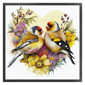 Lovebirds (30*30CM) 18CT Stamped Cross Stitch