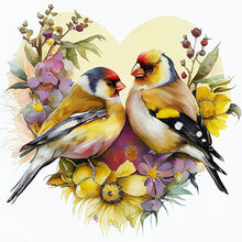 Load image into Gallery viewer, Lovebirds (30*30CM) 18CT Stamped Cross Stitch
