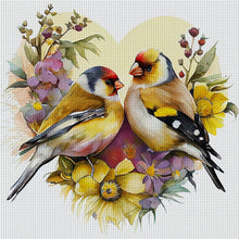 Load image into Gallery viewer, Lovebirds (30*30CM) 18CT Stamped Cross Stitch
