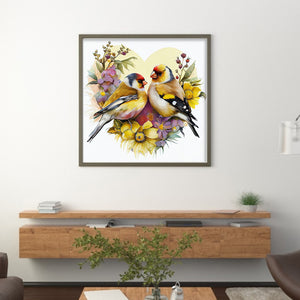 Lovebirds (30*30CM) 18CT Stamped Cross Stitch