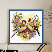 Load image into Gallery viewer, Lovebirds (30*30CM) 18CT Stamped Cross Stitch
