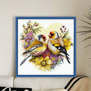 Lovebirds (30*30CM) 18CT Stamped Cross Stitch