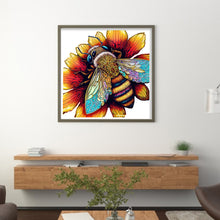 Load image into Gallery viewer, Colorful Bee (30*30CM) 18CT Stamped Cross Stitch
