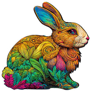 Colorful Bunny (30*30CM) 18CT Stamped Cross Stitch