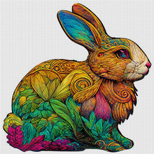 Load image into Gallery viewer, Colorful Bunny (30*30CM) 18CT Stamped Cross Stitch
