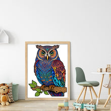 Load image into Gallery viewer, Colorful Owl (30*40CM) 18CT Stamped Cross Stitch
