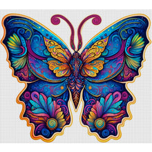 Load image into Gallery viewer, Colorful Butterflies (35*30CM) 18CT Stamped Cross Stitch
