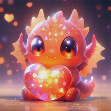 Load image into Gallery viewer, Cute Glowing Dragon (40*40CM) 11CT Stamped Cross Stitch
