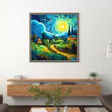 Load image into Gallery viewer, Van Gogh Starry Sky (40*40CM) 14CT Stamped Cross Stitch
