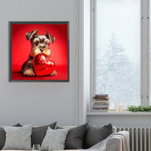 Load image into Gallery viewer, Love And Puppy 30*30CM(Canvas) Full Round Drill Diamond Painting
